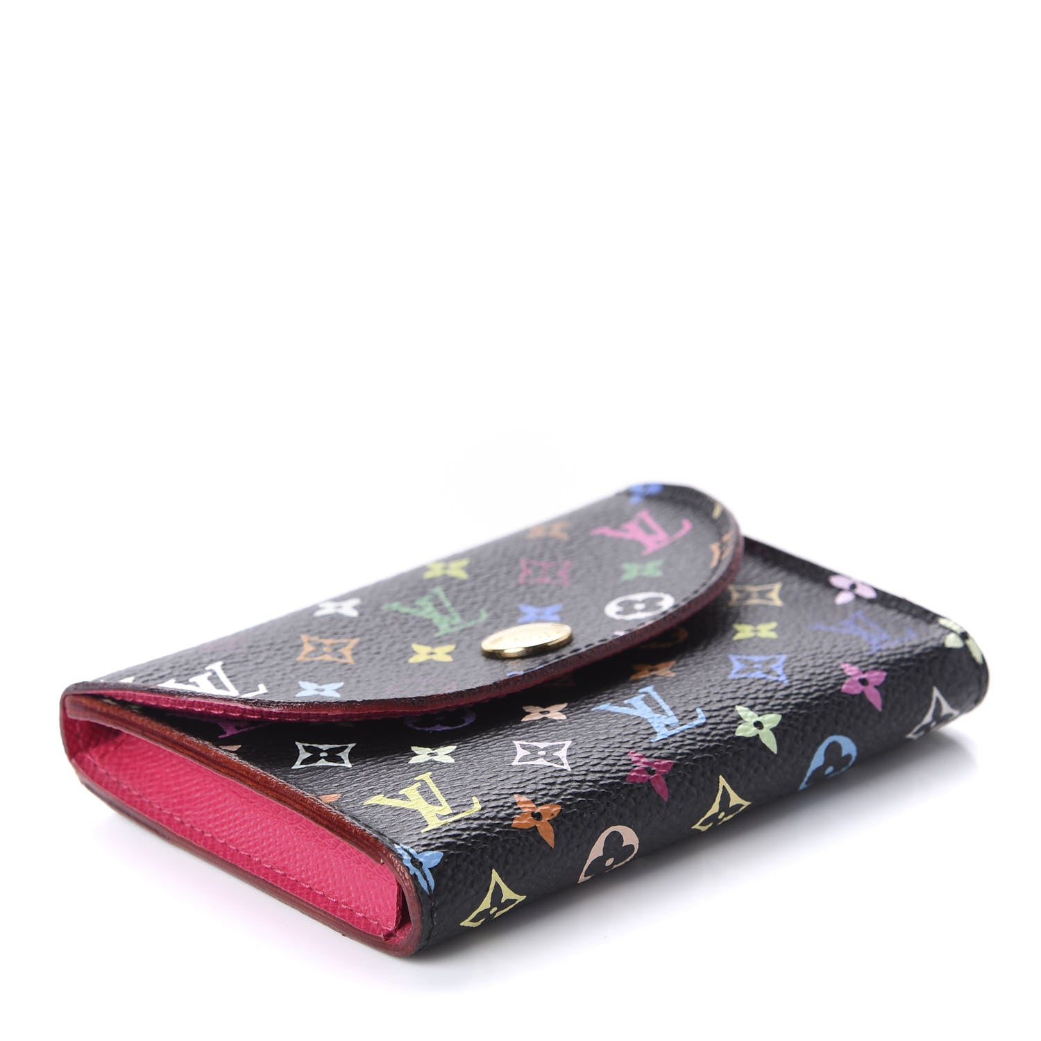 Louis Vuitton Monogram Multicolor Business Card Holder Black Grenade 4 of 9
