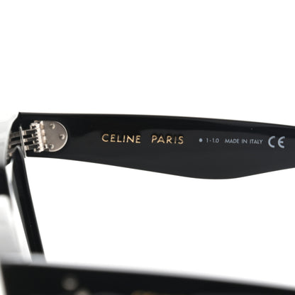 Celine Acetate Polarized Oversized Sunglasses CL4055IN Black 6 of 9