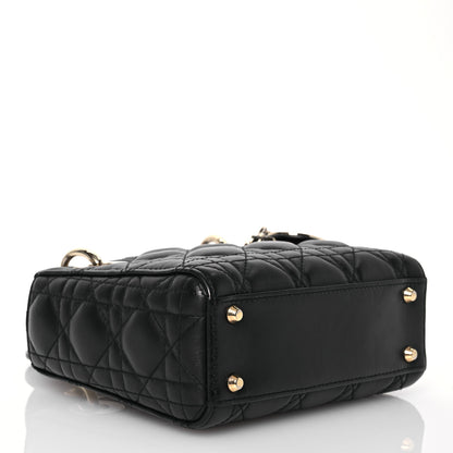 Christian Dior Lambskin Cannage Mini Lady Dior Black 4 of 17