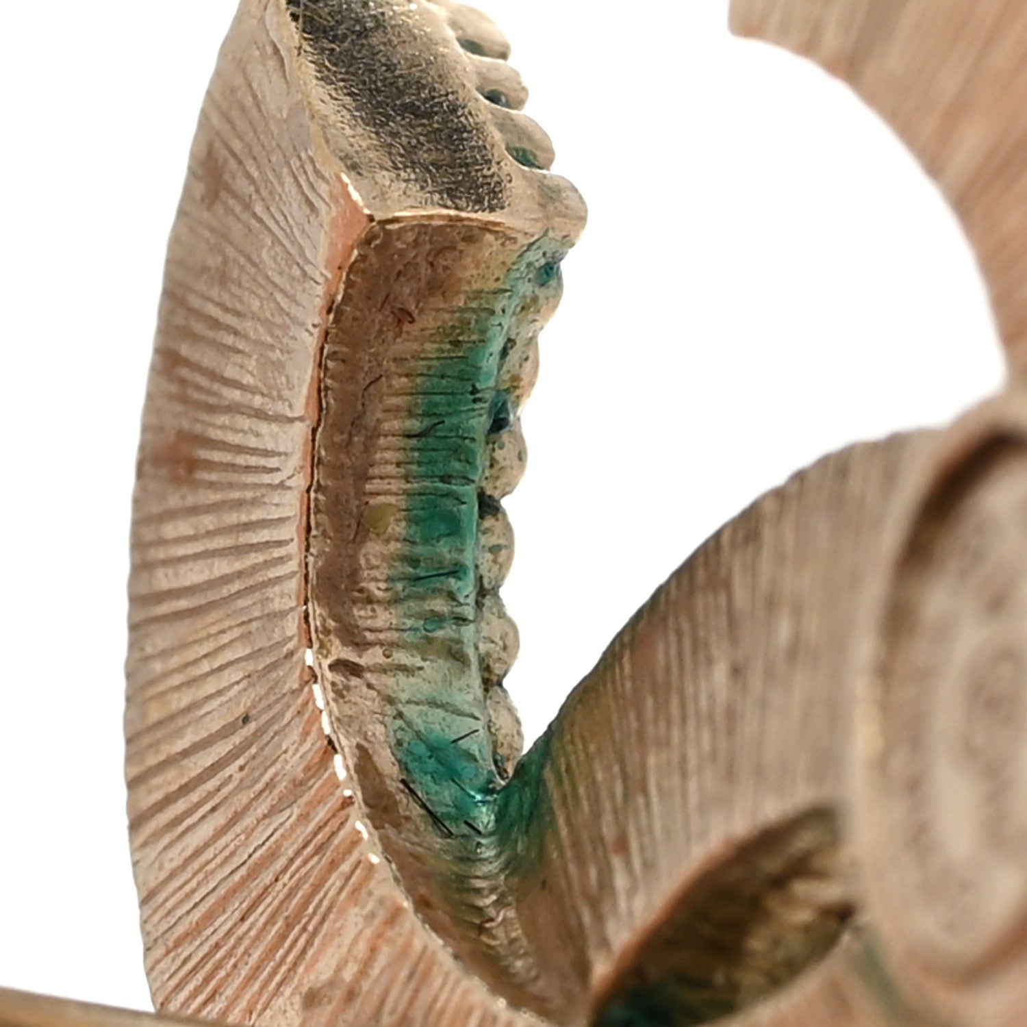 Chanel Bead CC Earrings Light Gold Black 10 of 11