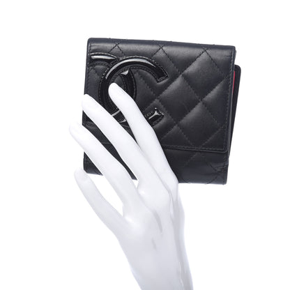 Chanel Lambskin Quilted Cambon Flap Wallet Black 2 of 9