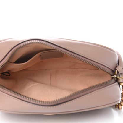 Gucci Calfskin Matelasse Mini GG Marmont Chain Shoulder Bag Porcelain Rose 5 of 9