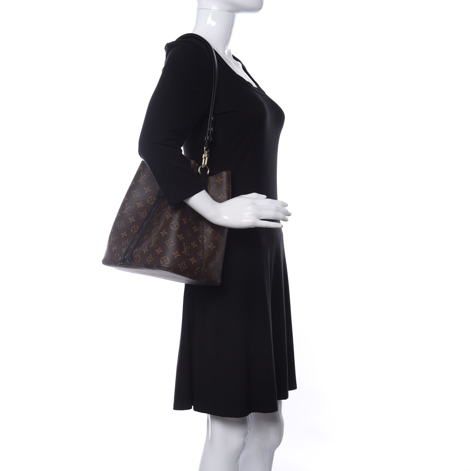 Louis Vuitton Monogram Neonoe MM Black 2 of 11