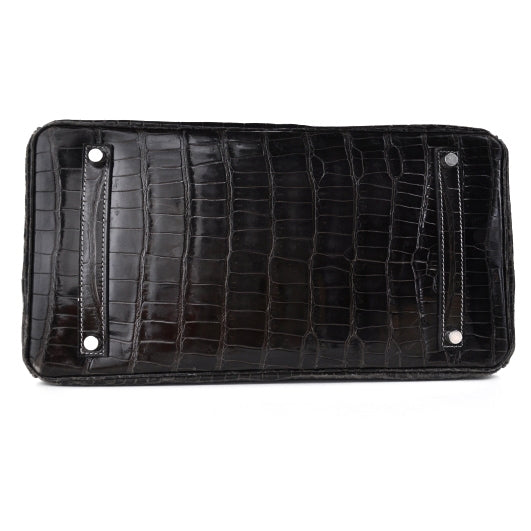 Porosus Crocodile BIRKIN 35 Graphite