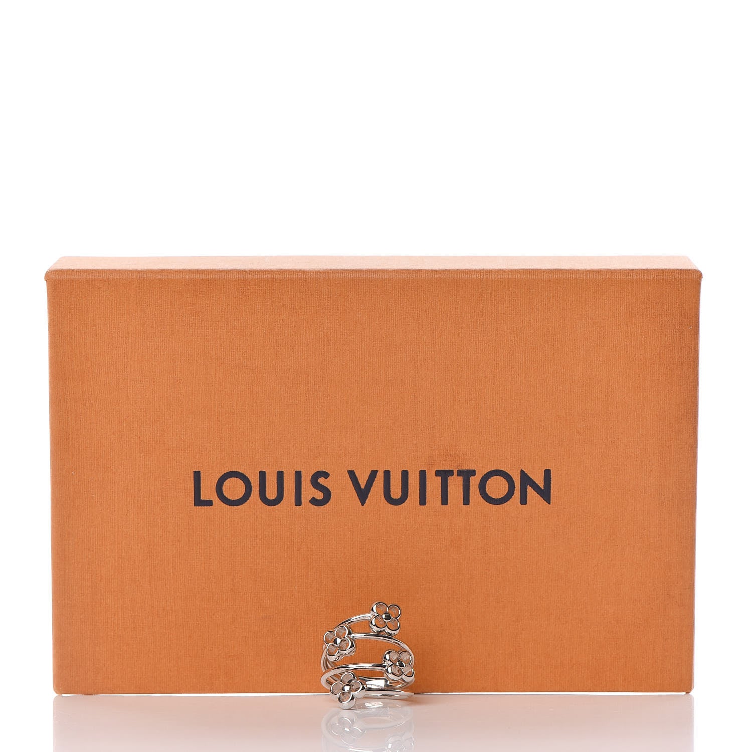 Louis Vuitton Flower Full Ring M Silver 5 of 5
