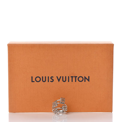 Louis Vuitton Flower Full Ring M Silver 5 of 5