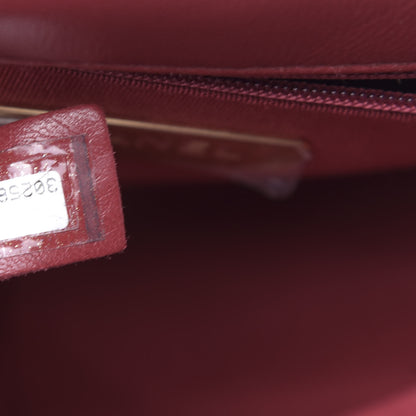 Chanel Goatskin Quilted Medium 19 Flap Dark Red 6 of 9