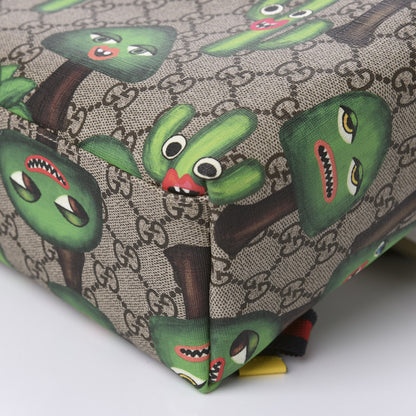 Gucci GG Supreme Monogram Smiling Plants Childrens Backpack 6 of 9