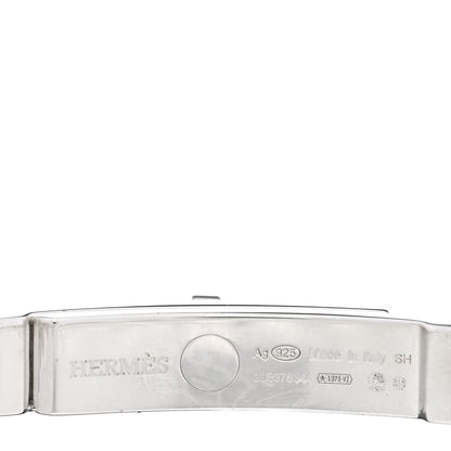 Hermes Sterling Silver TPM Kelly Gourmette Bracelet SH 3 of 4