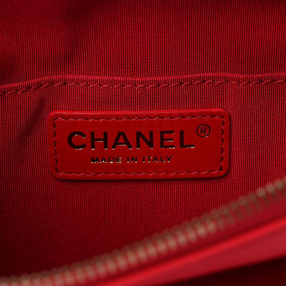 Chanel Lambskin Bi Quilted Waist Bag Fanny Pack Red 6 of 10