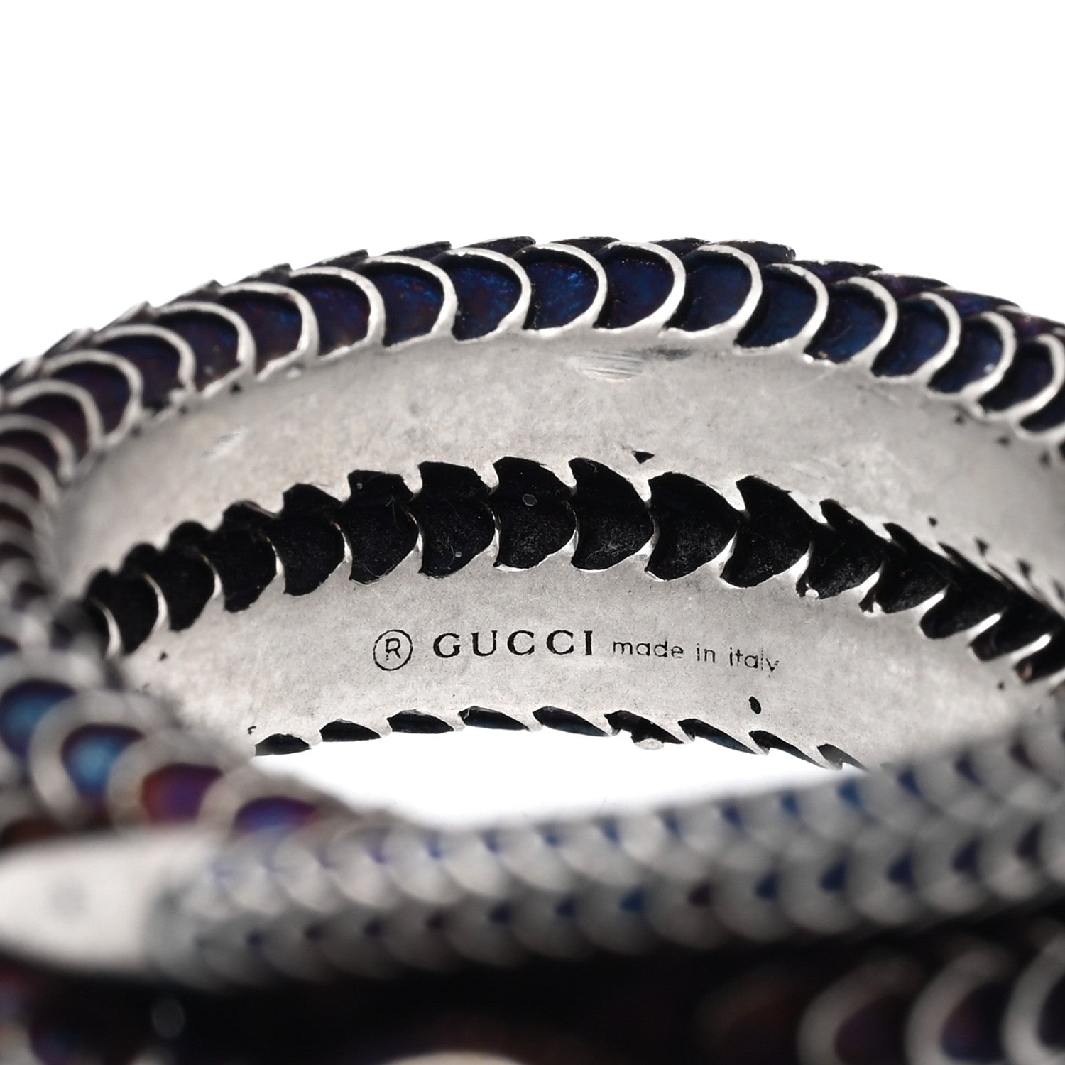 Gucci Sterling Silver Gucci Garden Snake Ring 52 6 4 of 4