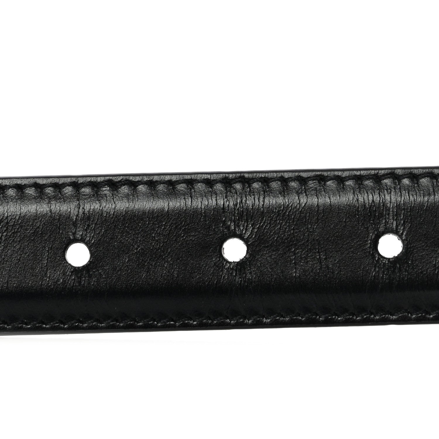 Celine Box Calfskin Small 18mm Triomphe Belt 85 34 Black 5 of 6