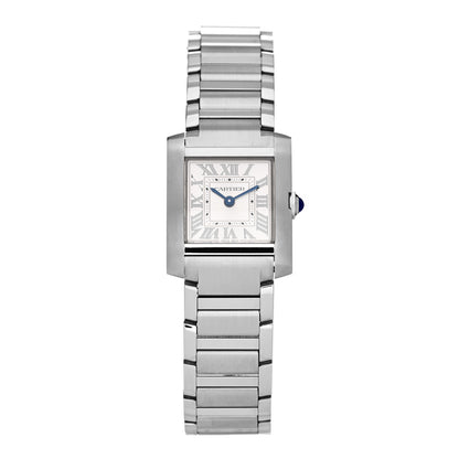 Cartier Stainless Steel 21mm Tank Francaise Quartz Watch Silver 1 of 5