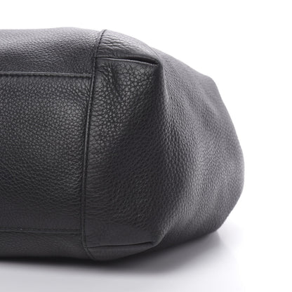 Gucci Pebbled Calfskin Medium Greenwich Shoulder Bag Black 10 of 12