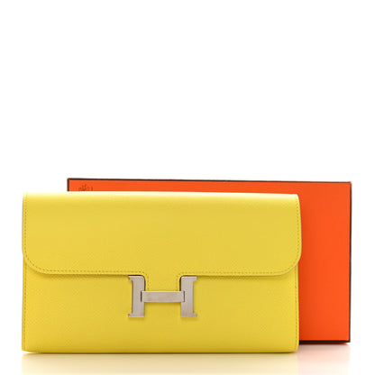 Hermes Epsom Constance Long Wallet Lime 11 of 11