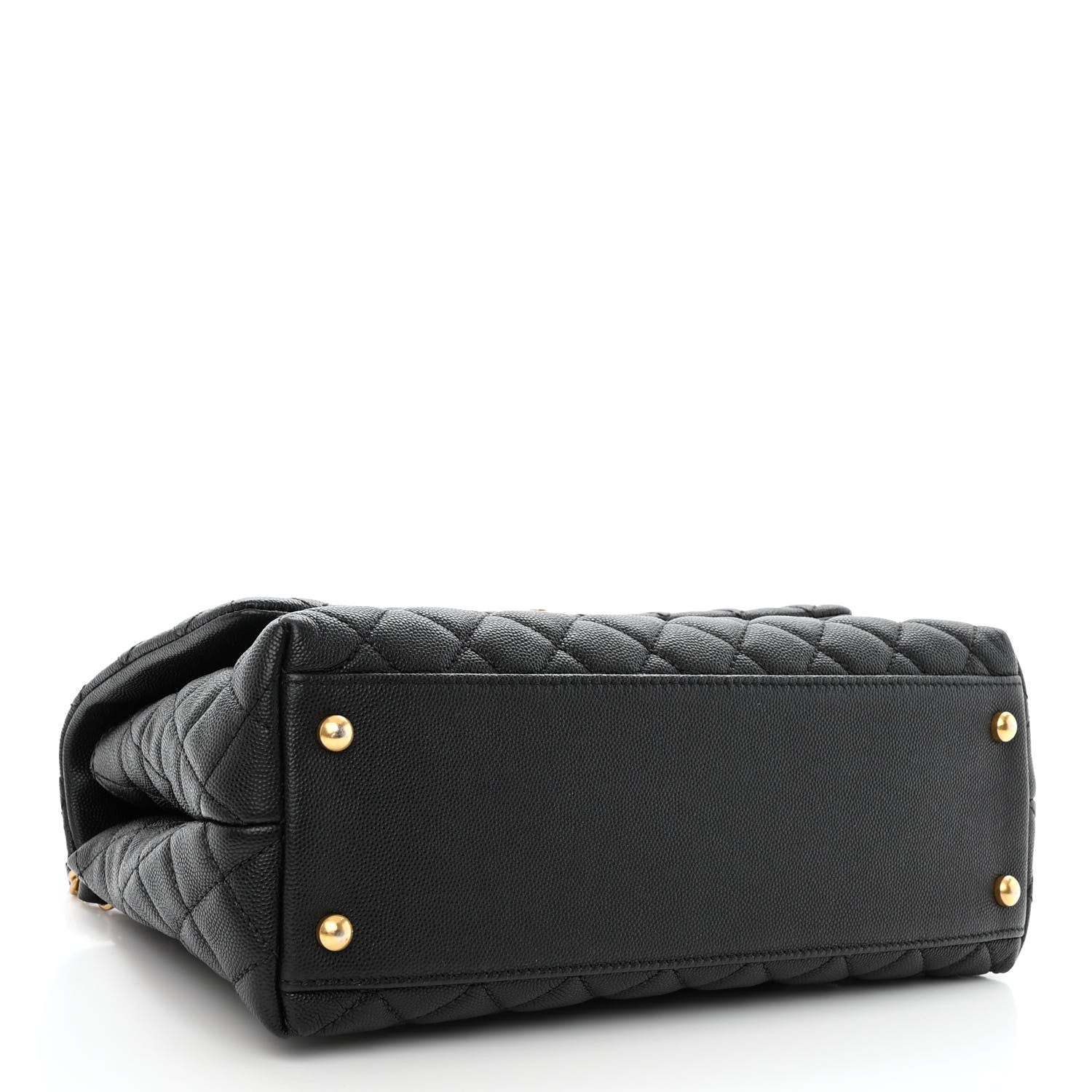 Chanel Caviar Quilted Small Coco Handle Flap Black 4 of 10