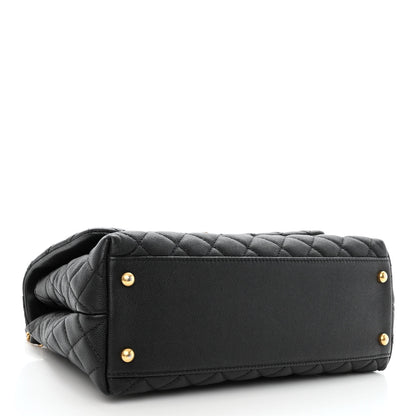 Chanel Caviar Quilted Small Coco Handle Flap Black 4 of 10