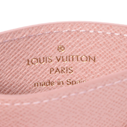 Louis Vuitton Damier Azur Daily Card Holder Rose Ballerine 4 of 8