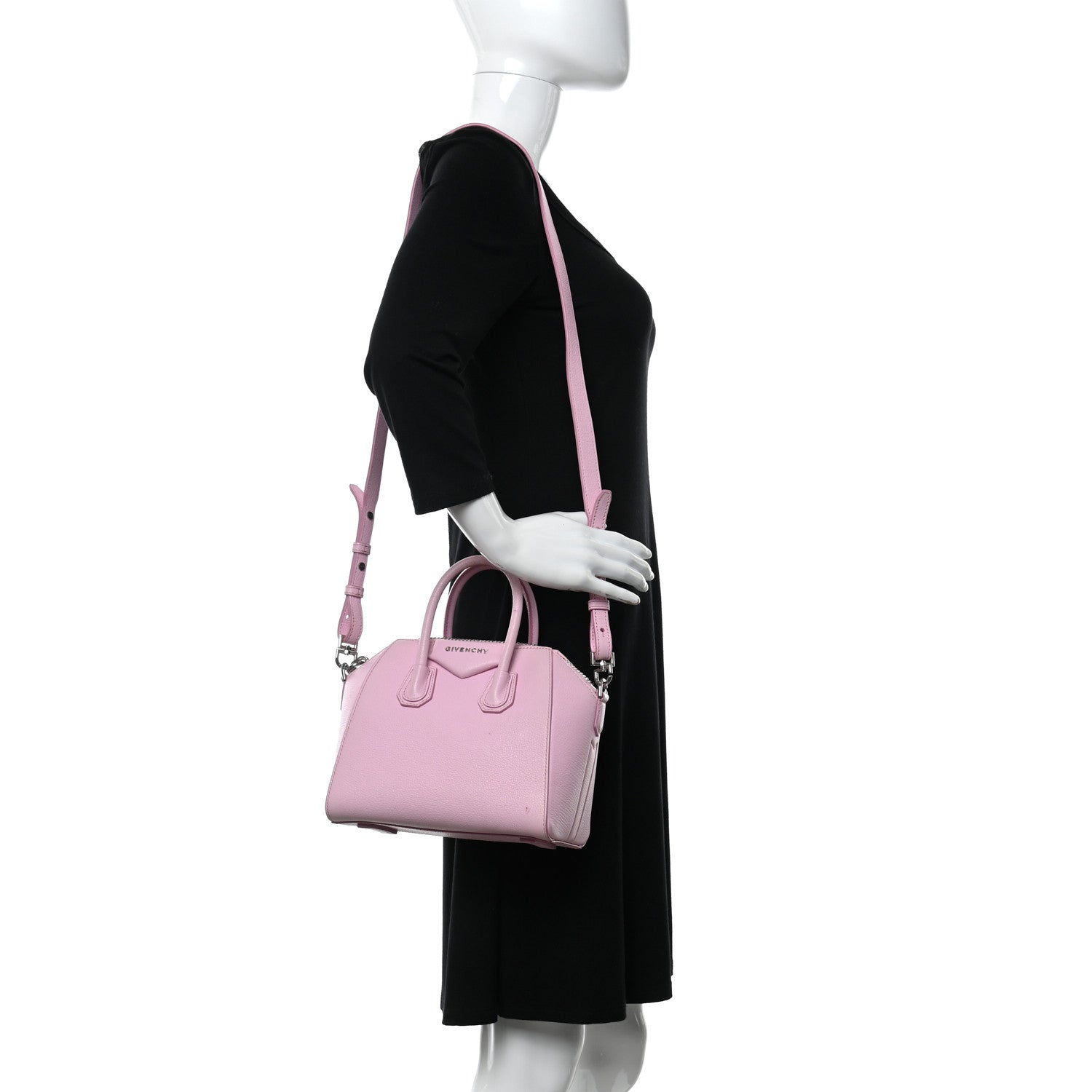 Givenchy Sugar Goatskin Mini Antigona Bright Pink 2 of 24
