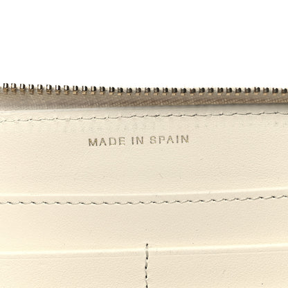 Chanel Shiny Goatskin Quilted 19 Long Zipped Around Wallet White 7 of 15