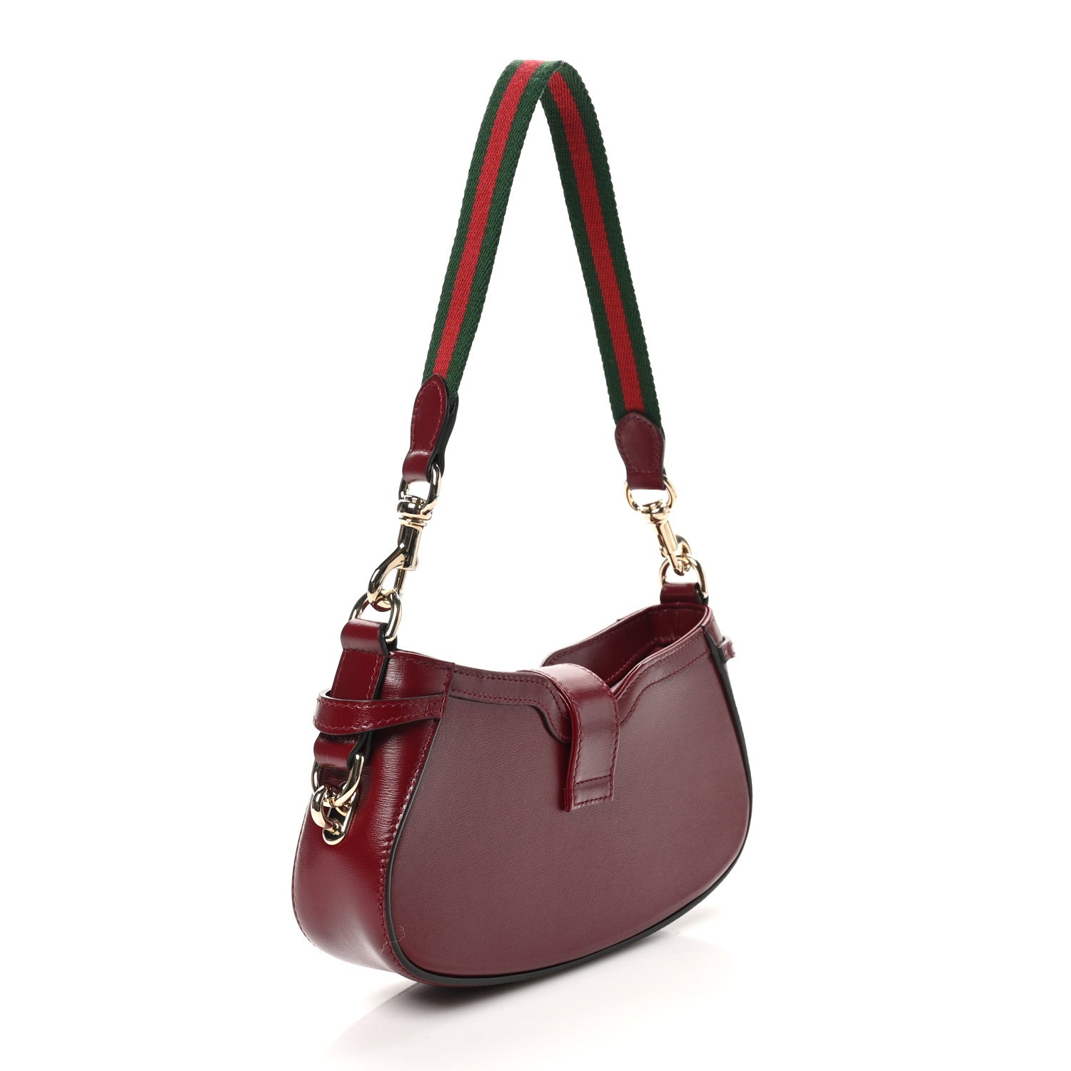 Gucci Boarded Dyana Lux Mini Moon Side Shoulder Bag Rosso Ancora 3 of 10