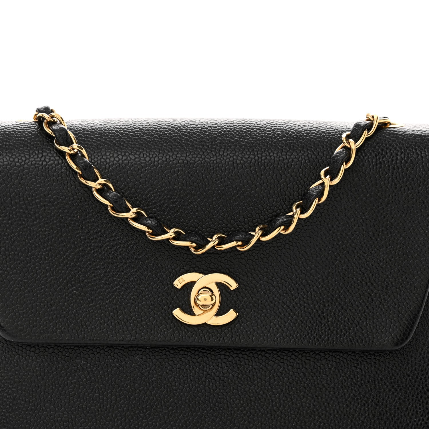Chanel Caviar Jumbo Single Flap Black 9 of 11