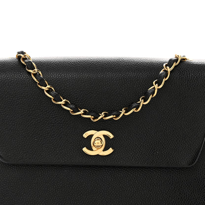 Chanel Caviar Jumbo Single Flap Black 9 of 11