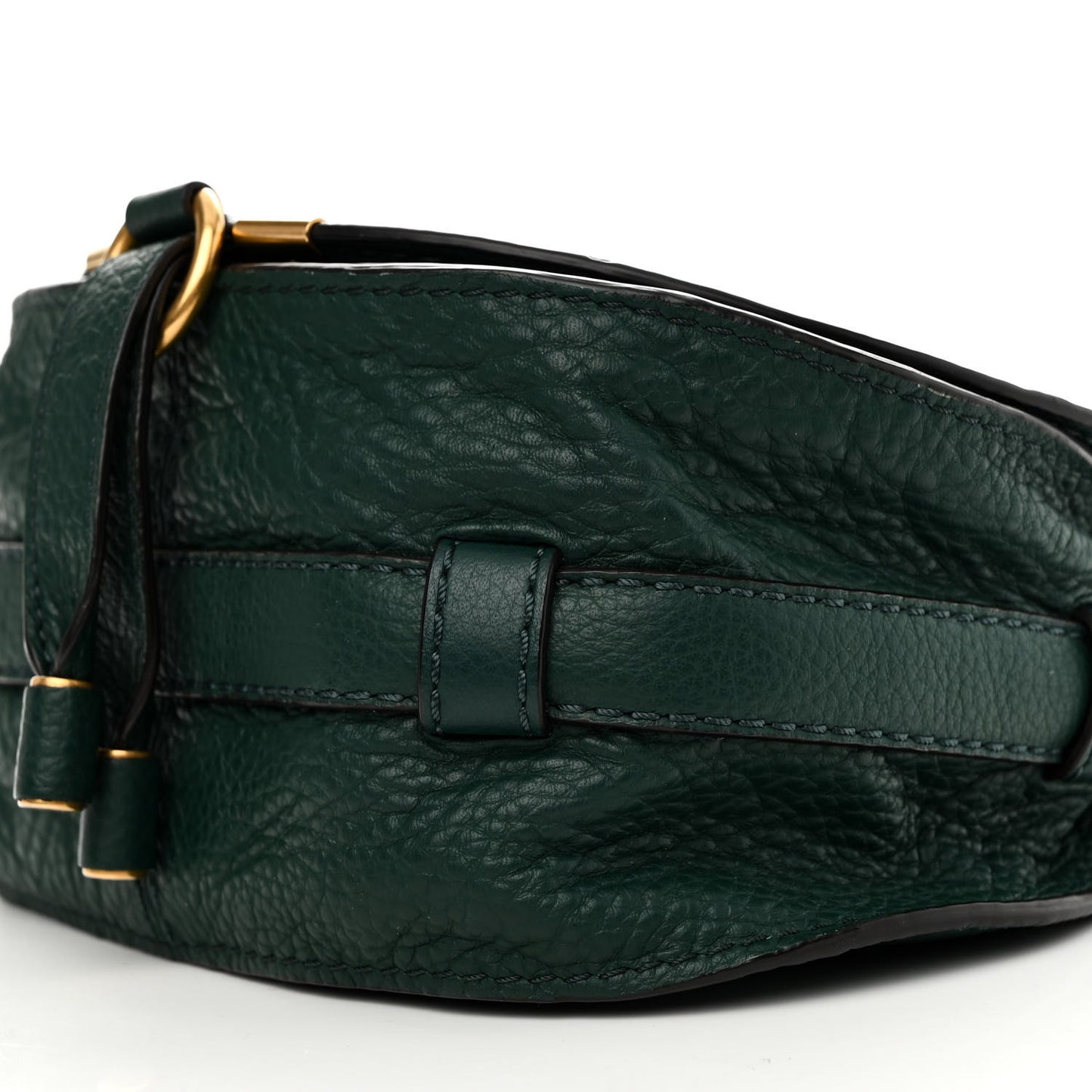 Calfskin Mini Marcie Round Crossbody Bag Rainforest