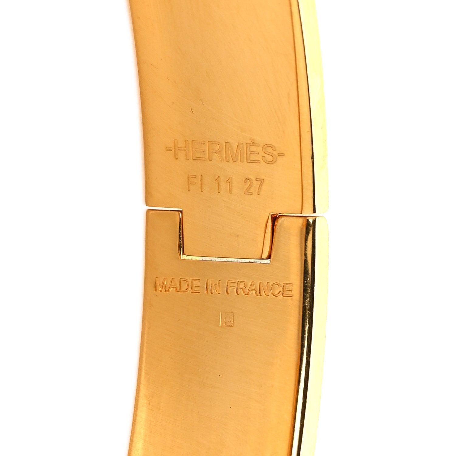 Hermes Enamel Clic Clac H Bracelet GM Narrow Yellow 6 of 8