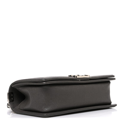 Chanel Caviar Quilted Medium Boy Flap Dark Grey 4 of 10