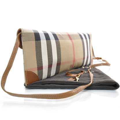 Burberry Canvas House Check Clutch 2 of 8