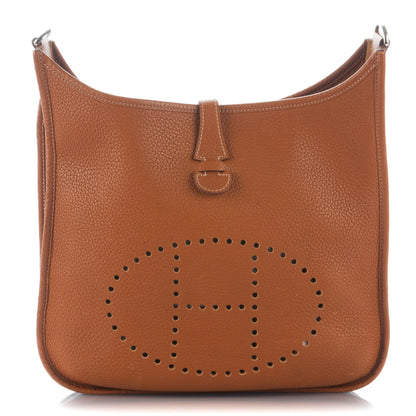 Hermes Taurillon Clemence Evelyne III PM Gold 1 of 15
