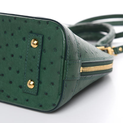 Louis Vuitton Ostrich Alma BB Menthe 8 of 9