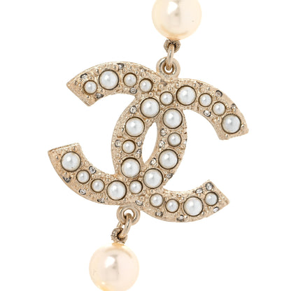 Chanel Pearl CC 100th Anniversary Necklace Light Gold 3 of 6