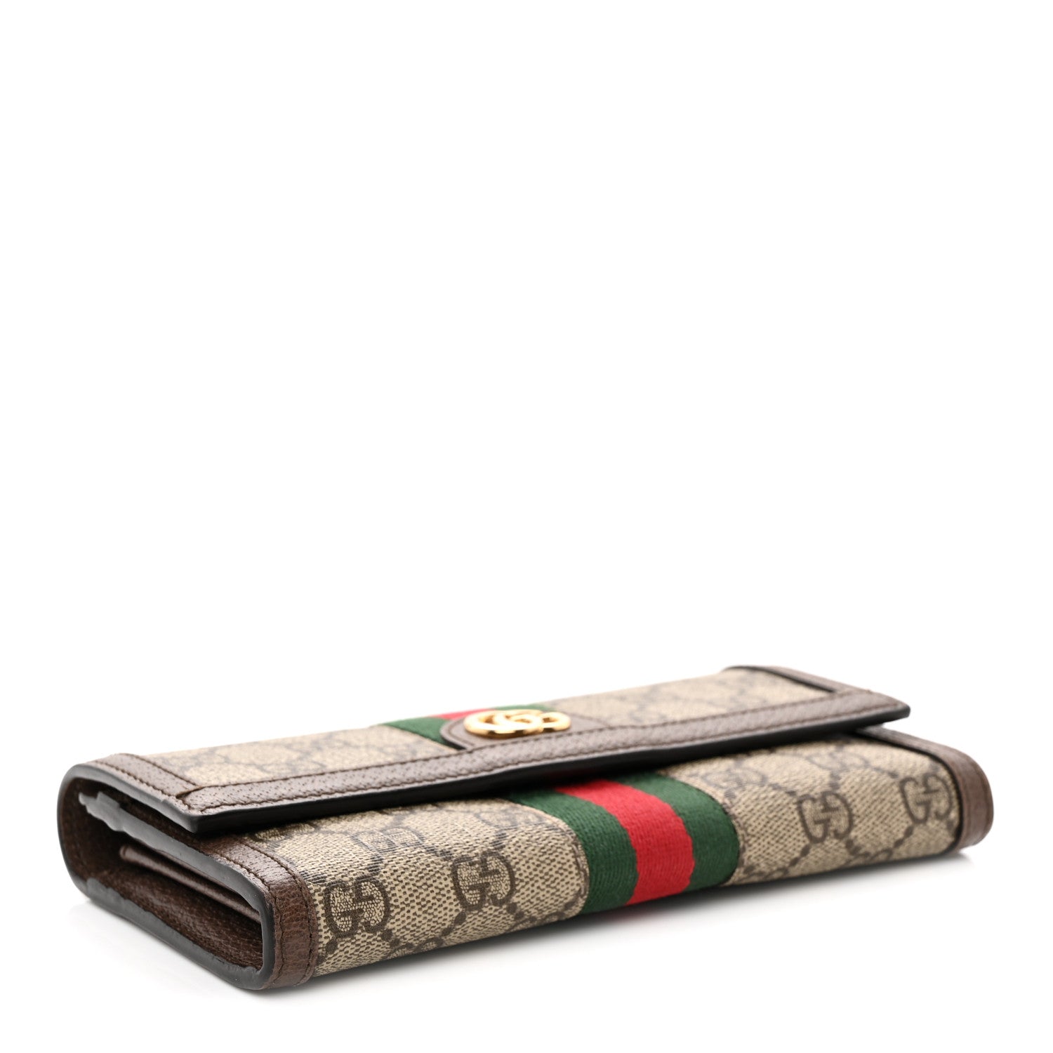 Gucci GG Supreme Monogram Web Ophidia Continental Wallet Brown 4 of 7