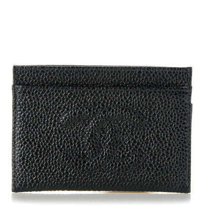 Chanel Caviar Timeless CC Card Holder Black 1 of 8