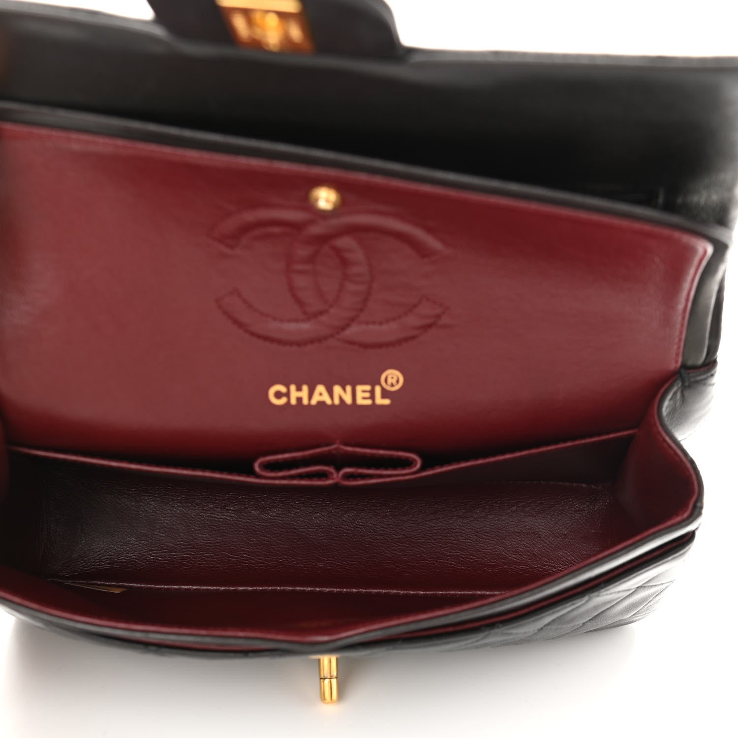 Chanel Lambskin Quilted Small Double Flap Black 5 of 14