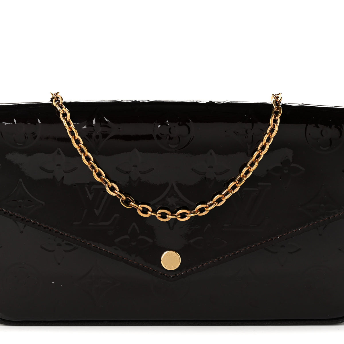 Vernis Pochette Felicie Chain Wallet Amarante