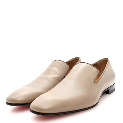 Christian Louboutin Calfskin Mens Dandelion Flat Loafers 42 Roca 3 of 9