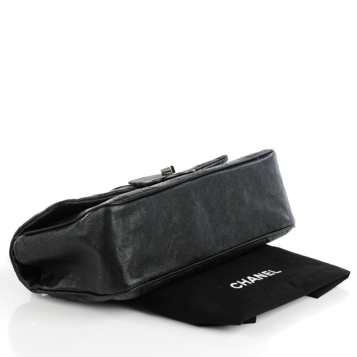 Chanel Caviar Quilted Jumbo Mademoiselle Flap Black 4 of 8