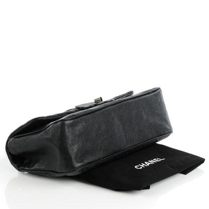 Chanel Caviar Quilted Jumbo Mademoiselle Flap Black 4 of 8