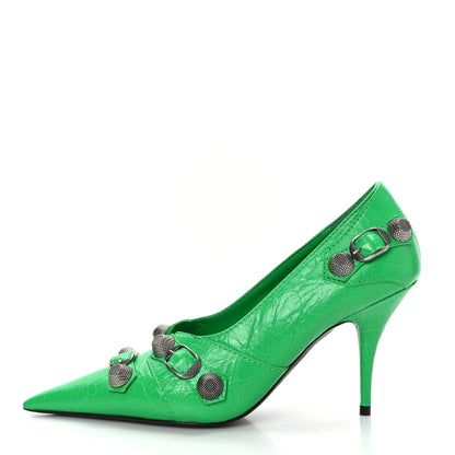 Balenciaga Agneau Arena Cagole 90mm Pumps 37 Vivid Green 1 of 8