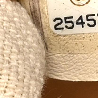 Chanel Canvas Large Shopping Tote White Beige 7 of 9