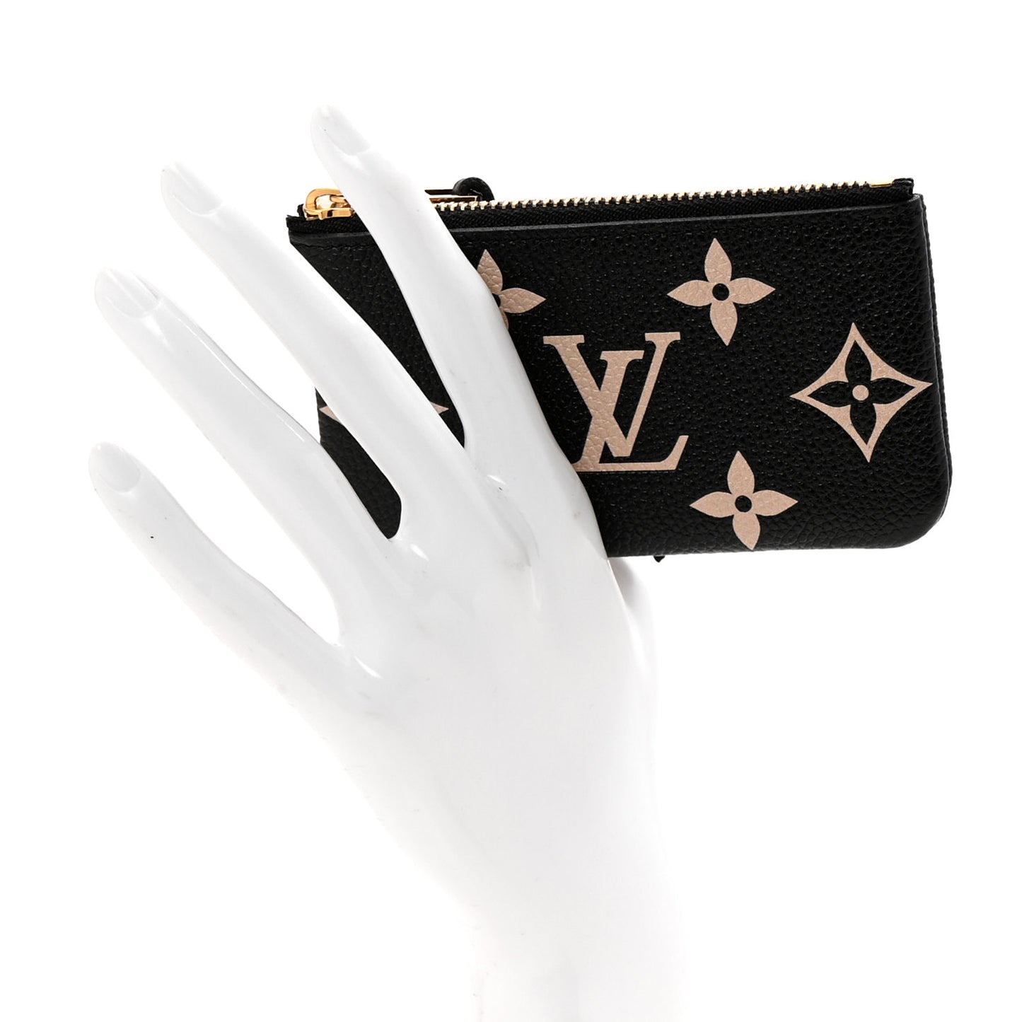 Empreinte Monogram Giant Key Pouch Black Beige