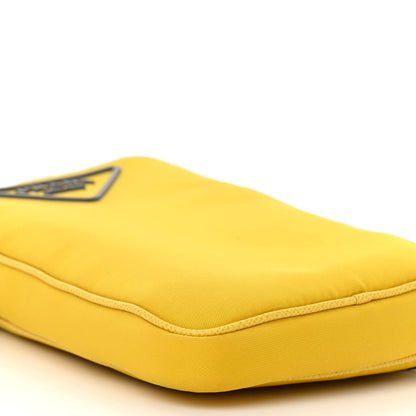 Prada Tessuto Nylon Phone Case Crossbody Bag Giallo 8 of 10