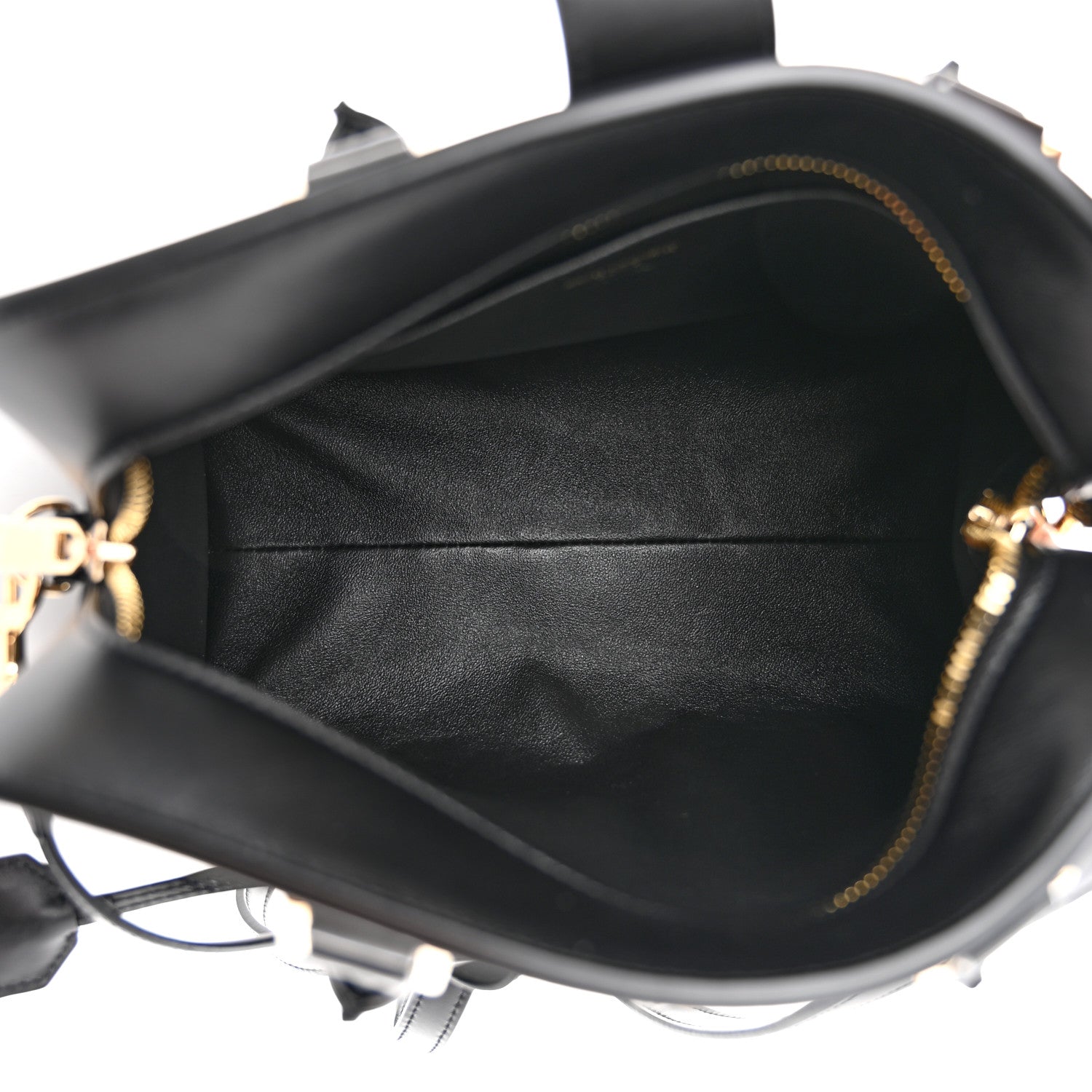 Saint Laurent Calfskin Monogram Baby Cabas Black 5 of 9