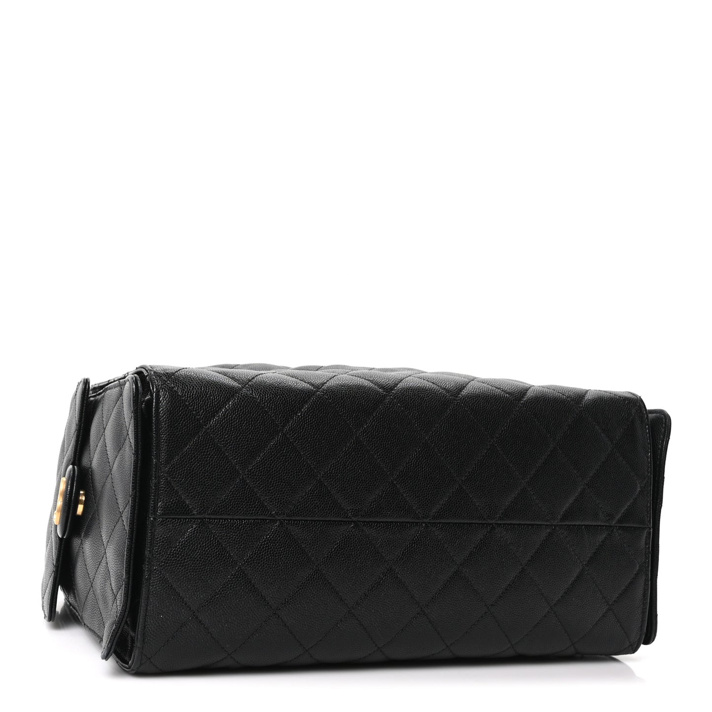 Caviar Quilted Medium Chanel 25 Handbag Black