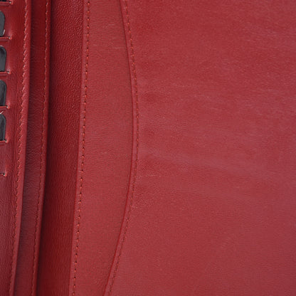 Chanel Lambskin Quilted Yen Wallet Red 8 of 15