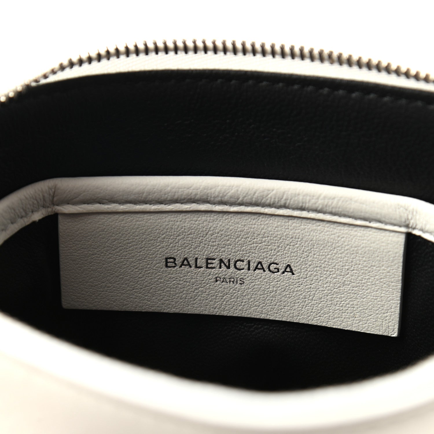 Balenciaga Calfskin Logo M Everyday Pouch White 6 of 7