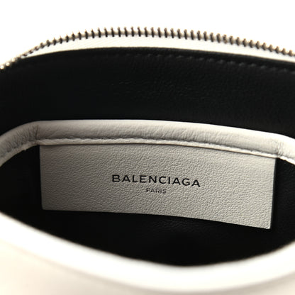 Balenciaga Calfskin Logo M Everyday Pouch White 6 of 7